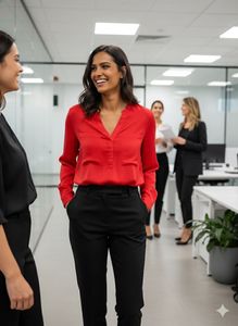 💖 Scarlet Fever: ZARA&#39;s Must-Have Red Blouse! ✨