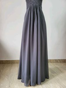 Elegant Navy Halter Gown
