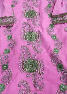Pink Embellished Salwar Kameez