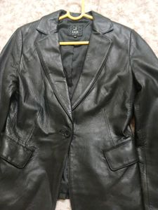 Black Leather Blazer