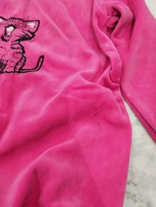 Brooklyn Cropped Hoodie&amp;Cute Fuzzy Pink Sweatshirt