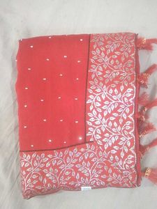 Red Saree with blouse