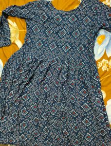 Blue embroidery dress 🤍