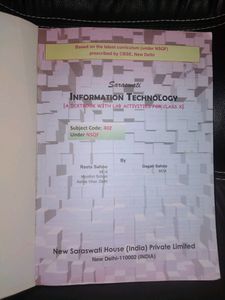 CBSE class 10 Information Technology book