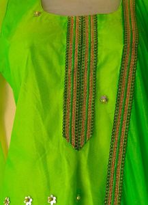 Green heavy Kurta Set like new