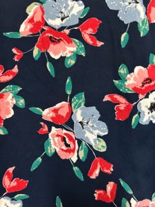 Navy Blue Georgette Top