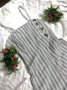Striped Wide-Leg Jumpsuit