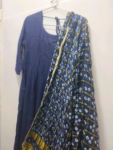 Navya Blue Suit Set XXL With Dupatta