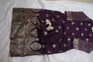Elegant Purple Kurta Set Never Used Totally New