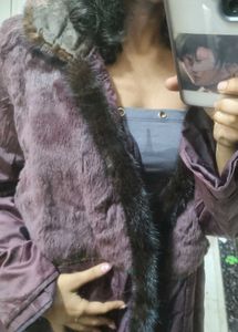 Reversible Faux Fur Trim Jacket