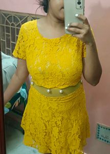Yellow Lace Dress