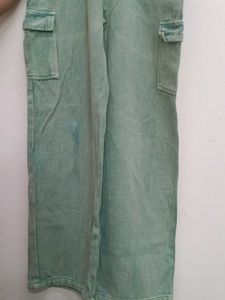 Mint Green Cargo Pants