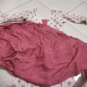 pink silk salwar suit