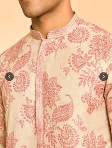Floral Print Men's Kurta | Diwas by Manyavar | Siz
