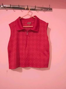 Pink Sleeveless Top