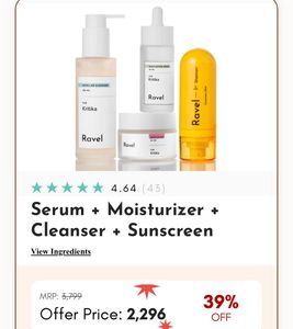 Ravel Skincare Kit Shark Tank Brand