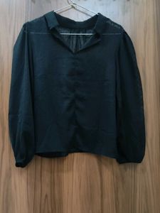 Elegant Black Full sleeve top