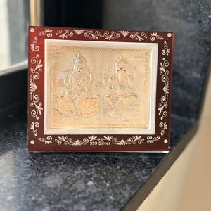 999 Silver Lakshmi Ganesha Idol