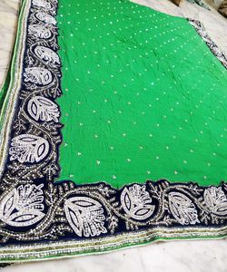 Elegant parrot Green Saree 🦚 🥻 #Parrot #Saree