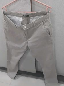 Beige Casual Pants