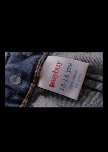 Polka Dot Denim Jeans