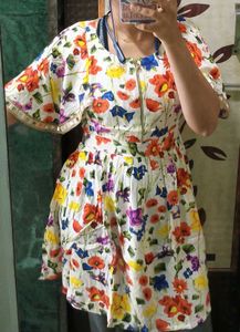 Floral Print Mini Dress