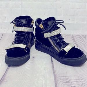Giuseppe Zanotti Black High-Top Sneakers