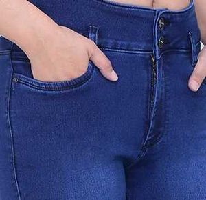 Dark Wash High-Waisted Skinny Jeans
