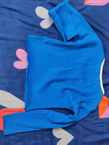 Blue Long Sleeve Top