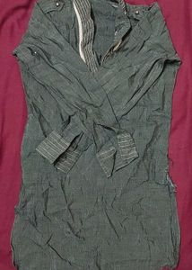 Vintage Black Kids Shirt Kurta
