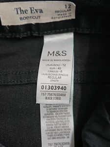 M&amp;S Dark Wash Flare Jeans