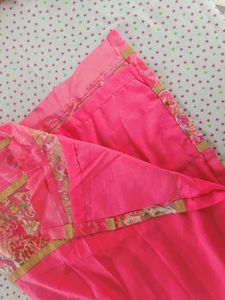 Pink Embroidered Silk Kurta