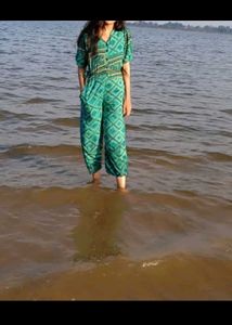 Retro Print Jumpsuit