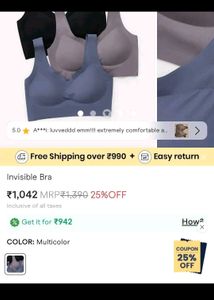 Comfortable Invisible Bra