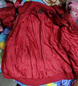 Stylish Maroon Quilted Jacket