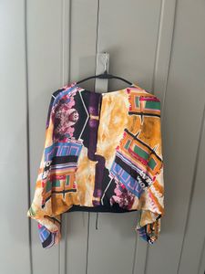 Colorful Print Crop Top