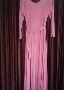 Elegant Pink Maxi Dress