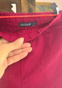 Red Anarkali Kurti Legging Set
