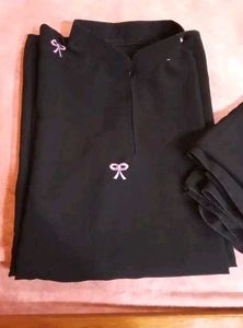 Trendy Embroidery Abaya With Matching
