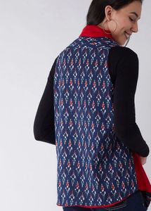 Ethnic Print Open Front Shrug