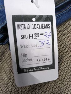 H@26 Size-32 (Sale) Latest Ladies high waist Jeans