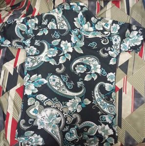 SKINN Floral Print Short Sleeve Shirt