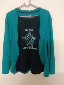 Stylish Teal Cardigan
