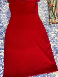 Sale !!!Athena Red Off Shoulder Dress