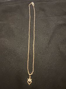 Heart &amp; Crown Necklace