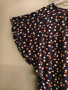 Navy blue rayon Kaftan Tunic