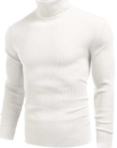 White Turtleneck T-Shirt