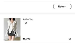 🦢Savana ruffle tie top