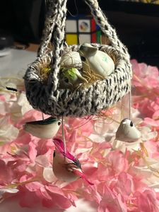 2 Dearhead Hangers &amp; Eiffel Tower, birds Nest Deco