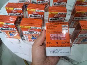 Dabur GlucoPlus-C, Orange Flavor - Bulk Deal!